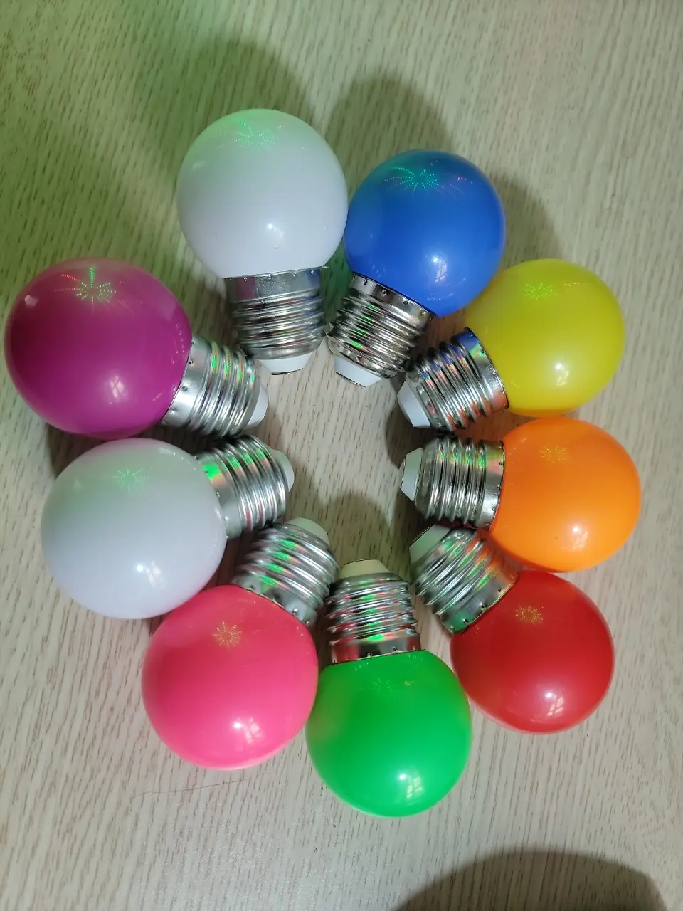 combo 50  BÓNG LED CHANH 1w (đủ màu),bóng chanh 1w cự đẹp cực xịn khi trang trí cửa hàng cafe trà sữa tổ chức sự kiện, dùng được ngoài trời....