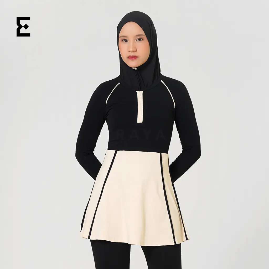 Eraya - Gilda Dress/Atasan Dress Gym Sport Wanita/Dress Sport Hijab - ECD017