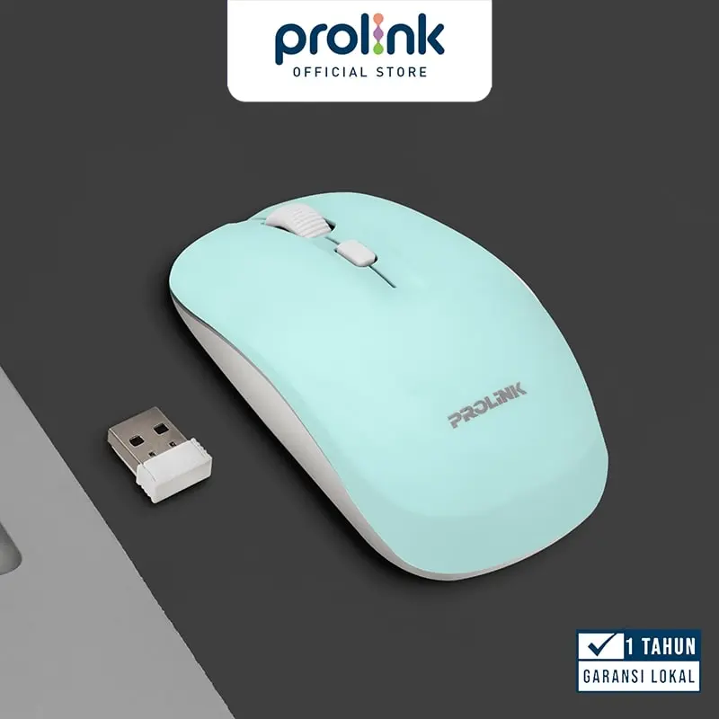 Prolink Mouse Wireless FREE Battery l 3 buttons l USB Optical 1200DPI l PMW6007