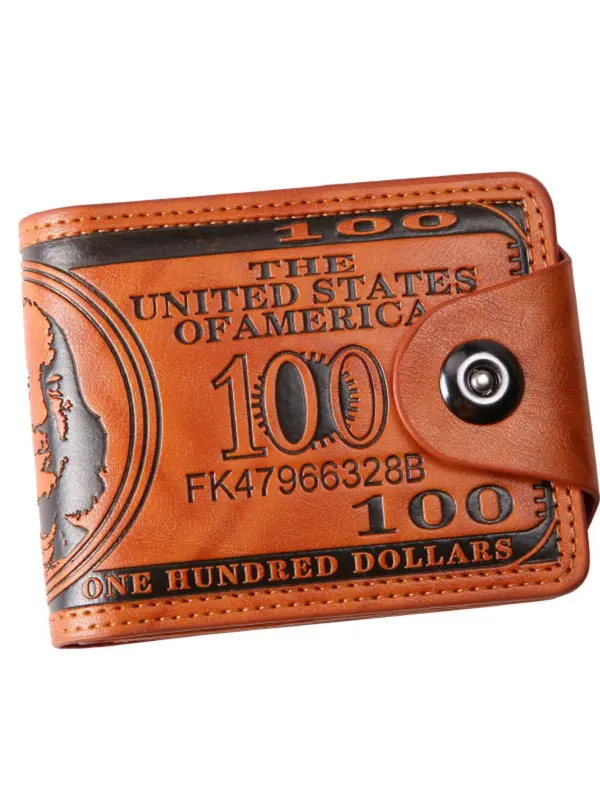 Men's Vintage Style Wallet, Casual Trendy Card Holder, Fashionable Wallet for Daily Use 5