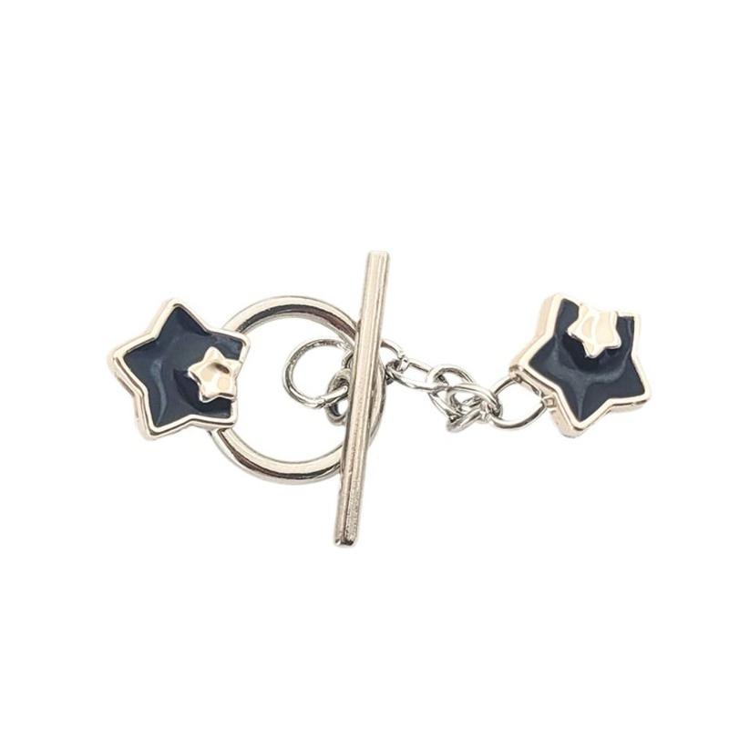 Product Introduction of HQ923 Vintage Rabbit Nail-Free Cardigan OT Buckle Triangle Crown Flower Anti-light Brooch Waist Buckle Button Clasps Close Neckline Decorative Brooch Trousers 11