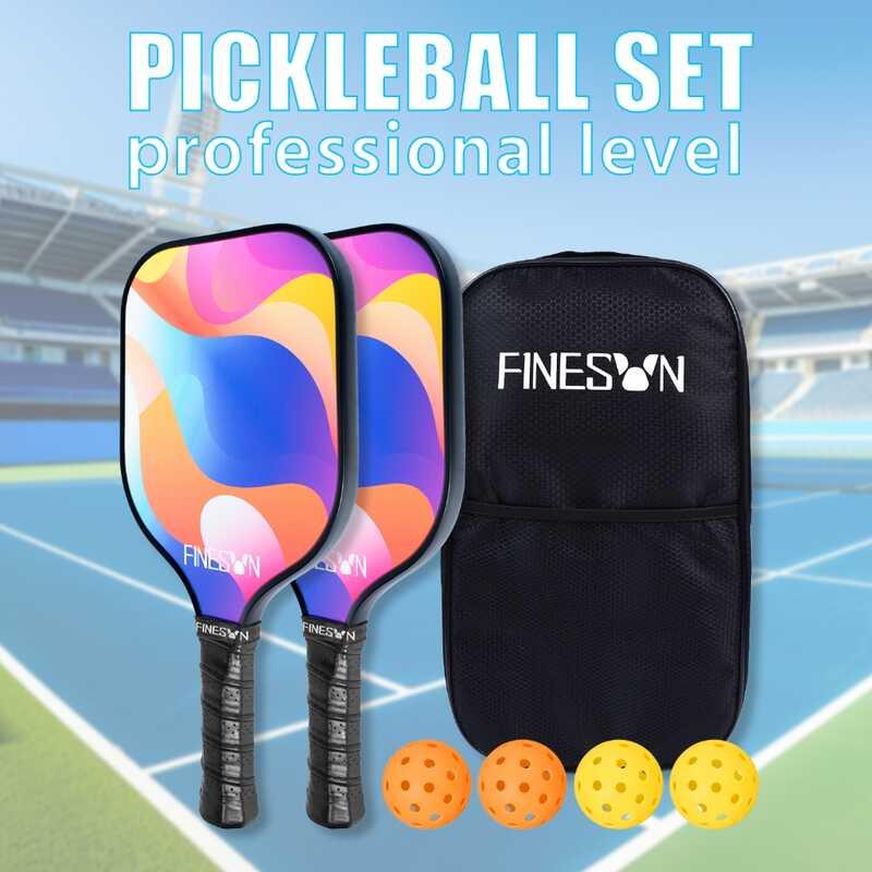 Product Introduction of Pickleball rackets USAPA approved fiberglass surface set pickleball unisex 8
