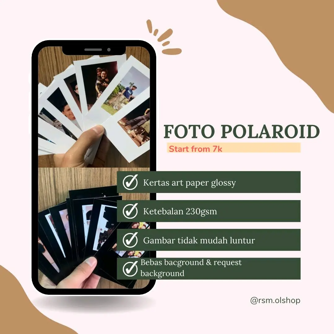 Foto Polaroid 2R Isi 100 Foto.TERMURAH!