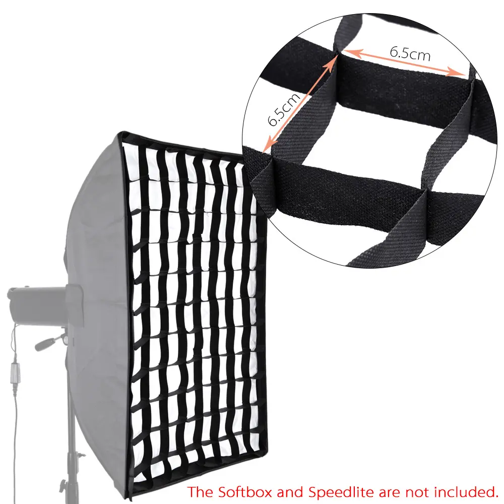 Lưới Tổ Ong Chụp Ảnh, Cho Ô 50 * 70cm / 20 * 28 ", Softbox Studio, Thích Hợp Cho Ống Nhòm, Ống Nhòm Nhấp Nháy Và Các Thiết Bị Khác