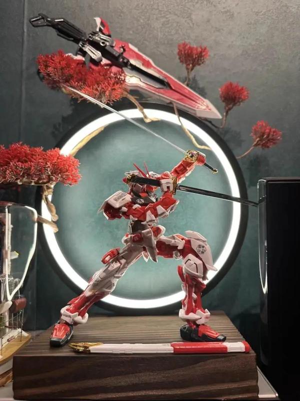 Product Introduction of In Stock Anime Mobile Suit Warm Light Led Ring Lamp Usb Socket Display Bracket Light Ring Christmas Gifts Anime Figures Toys 18