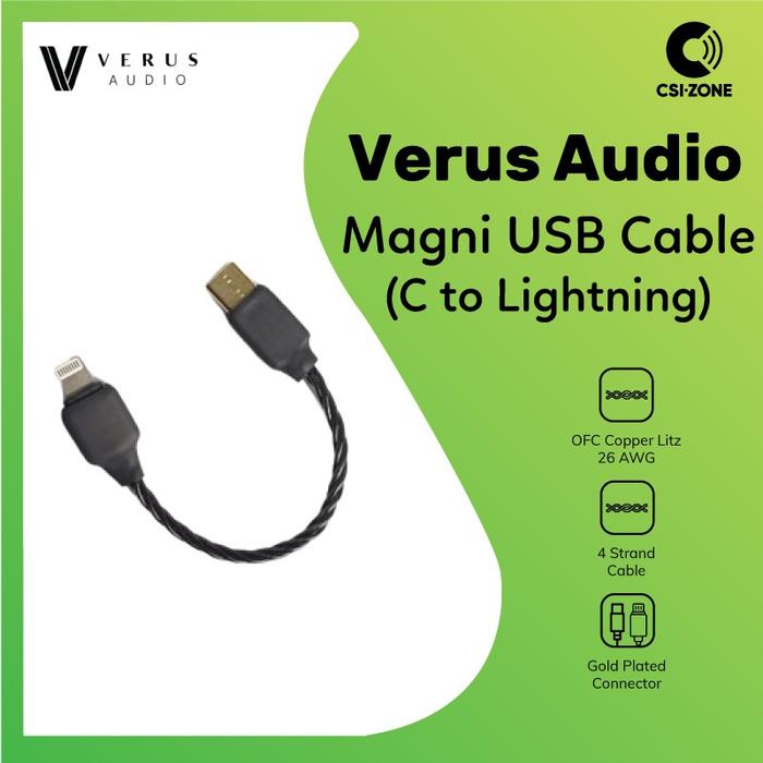 Gambar Verus Audio Magni 4 USB C to Lightning Connector Cable dari CSI-ZONE Kota Administrasi Jakarta Pusat Tokopedia
