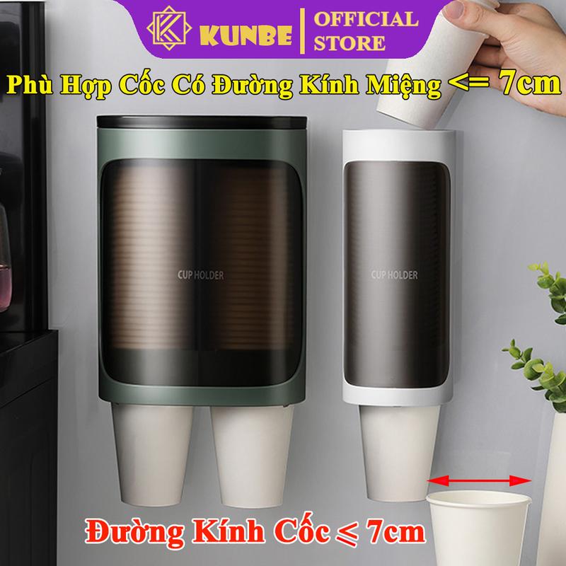 Hộp Đựng Ly Giấy Cốc Giấy Dùng Một Lần KUNBE Gắn Tường Lưu Trữ Cốc Giấy Thông Minh Tiện Lợi Kitchen
