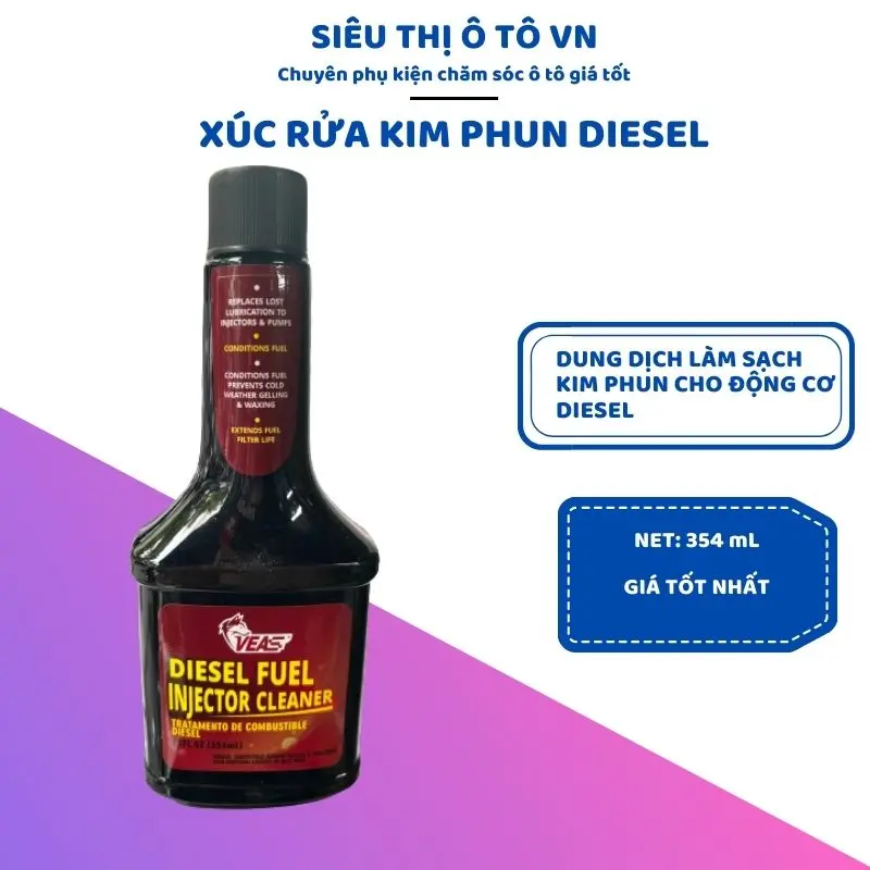 Xúc Rửa Kim Phun Diesel 🔥 Freeship 🔥 Dung Dịch Làm Sạch Kim Phun Động Cơ Máy Dầu Diesel VEAS 354mL 0