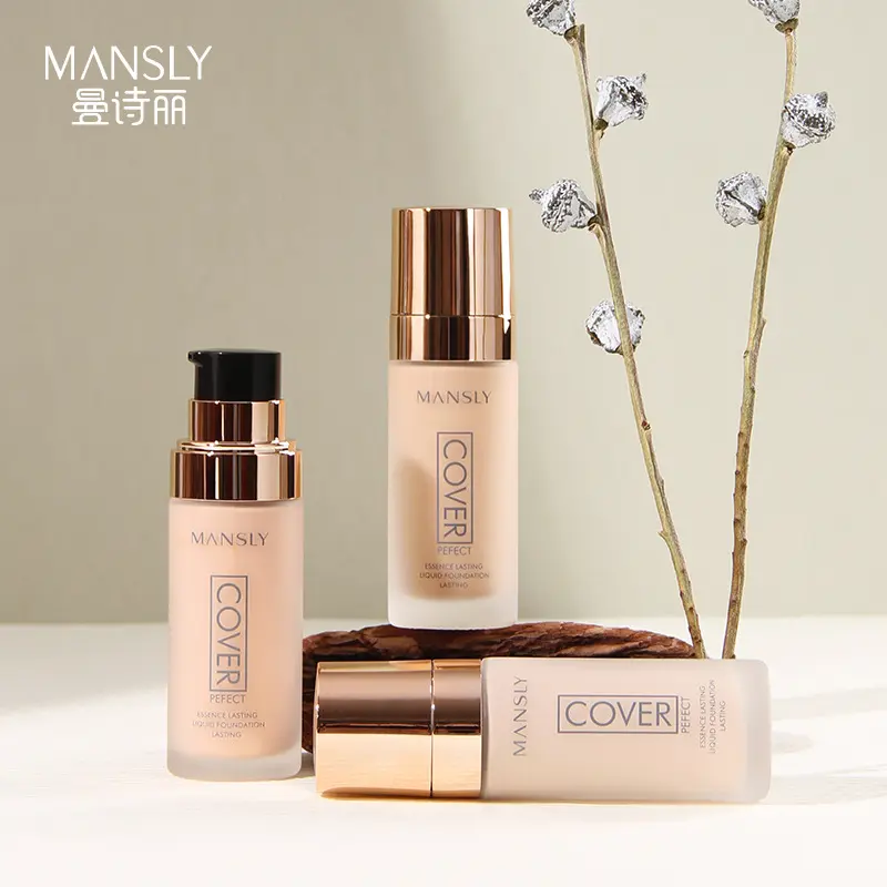MANSLY-Long-lasting, silky concealer liquid foundation, moisturizing and nourishing, natural and non-sticky, non-sticky, non-sticky, BB cream Makeup Hydrate Moisturizer