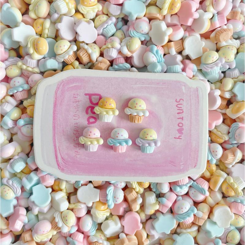 Set charm que kem dễ thương, phụ kiện handmade mini cho đồ chơi slime và móng-Charm Lumi 3