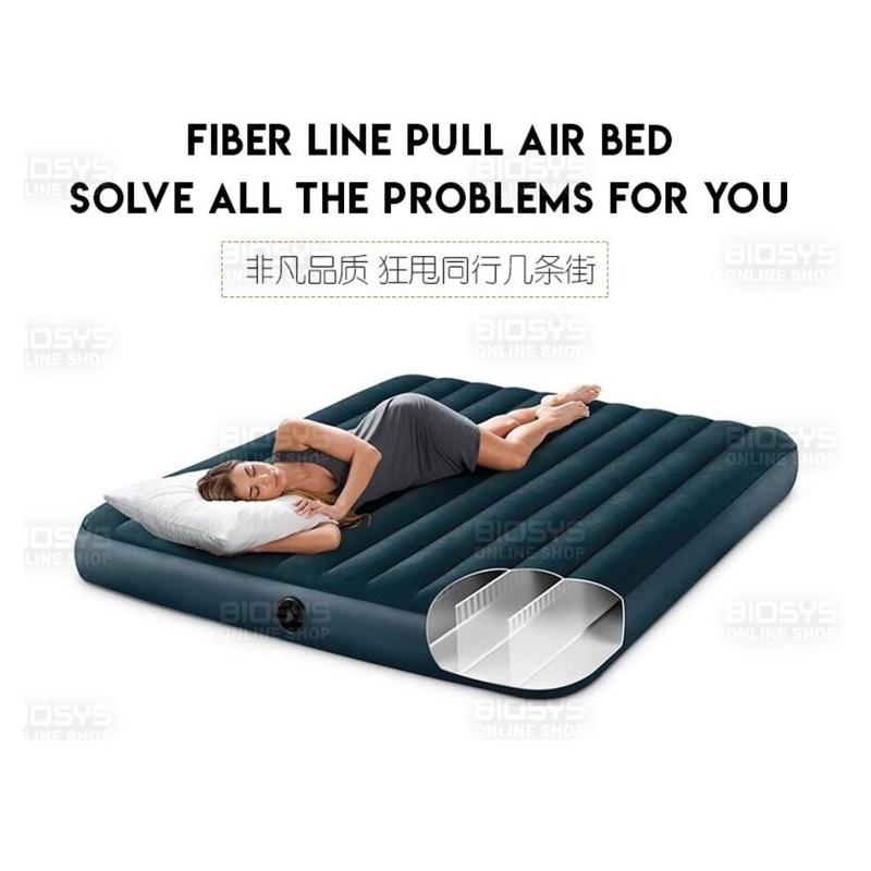ORIGINAL INTEX SINGLE SIZE AIR BED 76CM X 191CM X 25CM Camping Sports Outdoor Sleeping 3