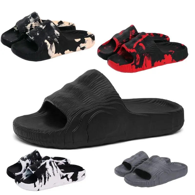 ADILETTE sandal slide pria kasual Slip on Selop Luar Ruang Dalam Ruangan Merah Putih Shoes