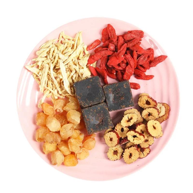 Trà gừng đường nâu kết hợp táo đỏ, long nhãn, kỷ tử SATOSO gói 10g- 5 gói tea  box Nước Trà Tea