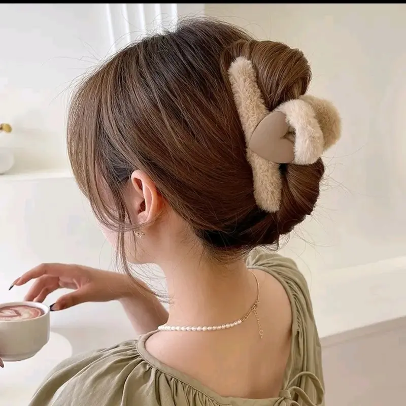 Sét Kẹp Tóc 9 Món Cỡ Lớn, Kẹp Tóc Càng Cua Phong Cách Hàn Quốc Mẫu Mới Cho Nữ Women 4