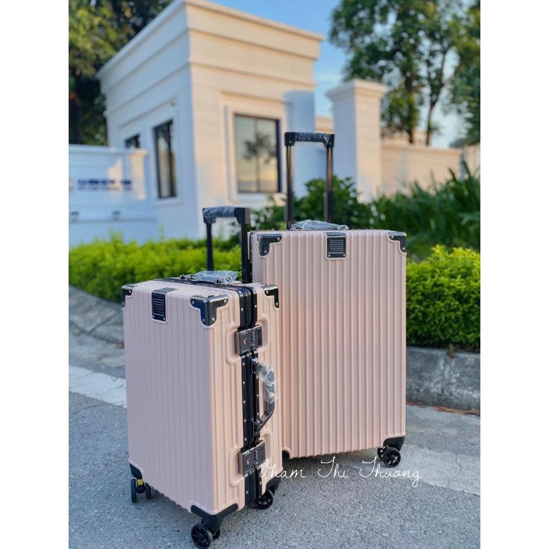 KN88- VALI KHUNG NHÔM KHOÁ SẬP 20 24 VALI CÓ KHAY CỐC VALI KHOÁ SỐ BẢO MẬT TIÊU CHUẨN TSA Bảo Hành 2 Năm - Hàng Lỗi Báo Shop Đổi Mới Miễn Phí Nam.