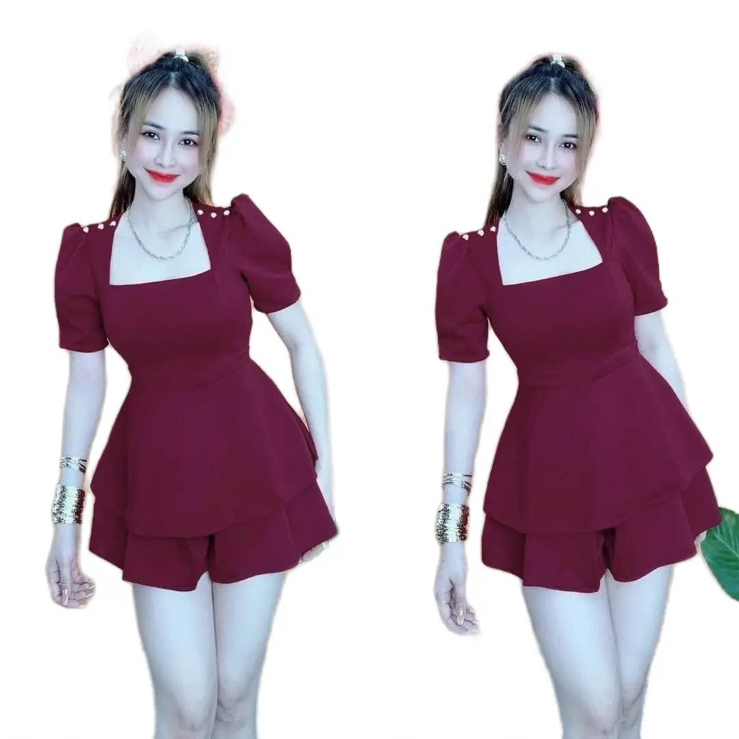 SÉT BỘ QUẦN ĐÙI VÁY - SIÊU HOT - AK10 Nữ Thun Women Top Áo