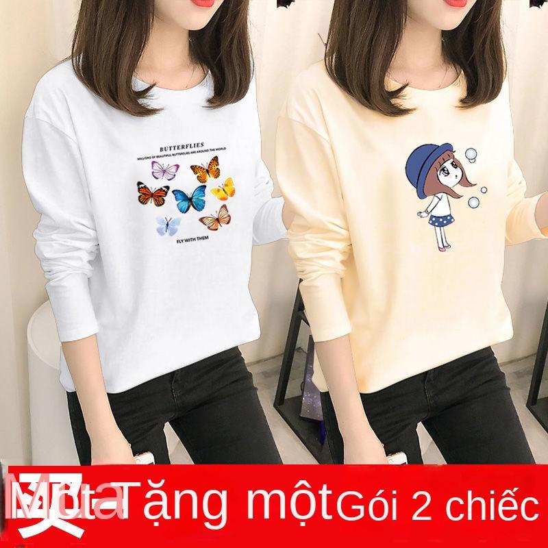 Product Introduction of Áo Thun Dài Tay Dáng Rộng Phong Cách Hàn Quốc, Hàng Mới Về Mùa Xuân Và Mùa Thu, Dành Cho Học Sinh Nữ, Áo Mặc Bên Trong Thường Ngày Áo Dễ Phối Đồ Mua Một Tặng Một Khuyến Mãi Miễn Phí 16