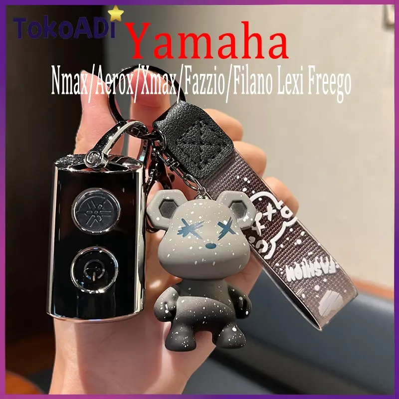1SET Sarung Remote Yamaha Nmax/Aerox/Fazzio/Lexi/Filano/Xmax Keyless Kunci Silikon/TPU Pelindung Cover
