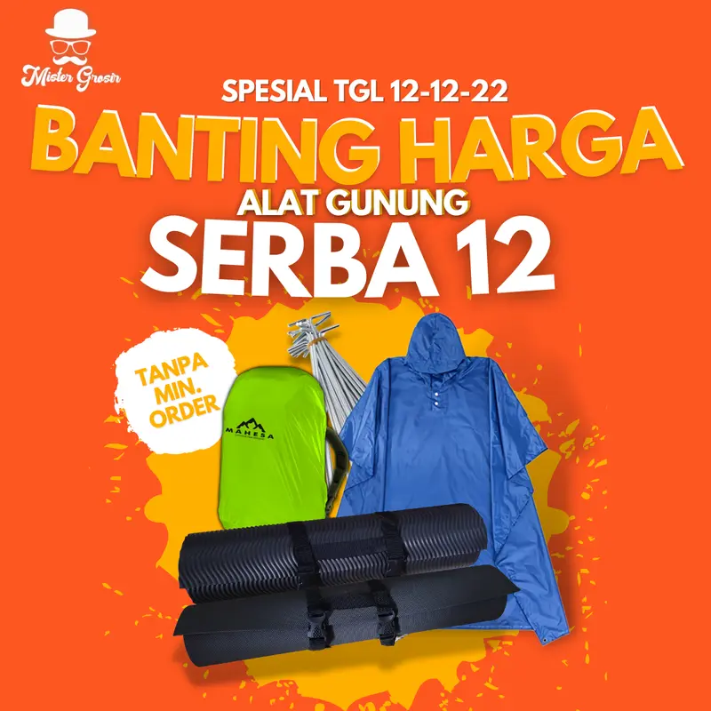 Sarung Daypack Tas Hujan Rain Cover Bag Pack  65L - 75L Waterproof Pelindung Ransel Carrier Keril Caril Ceril Camping Pendaki Gunung Outdoor Hiking 2