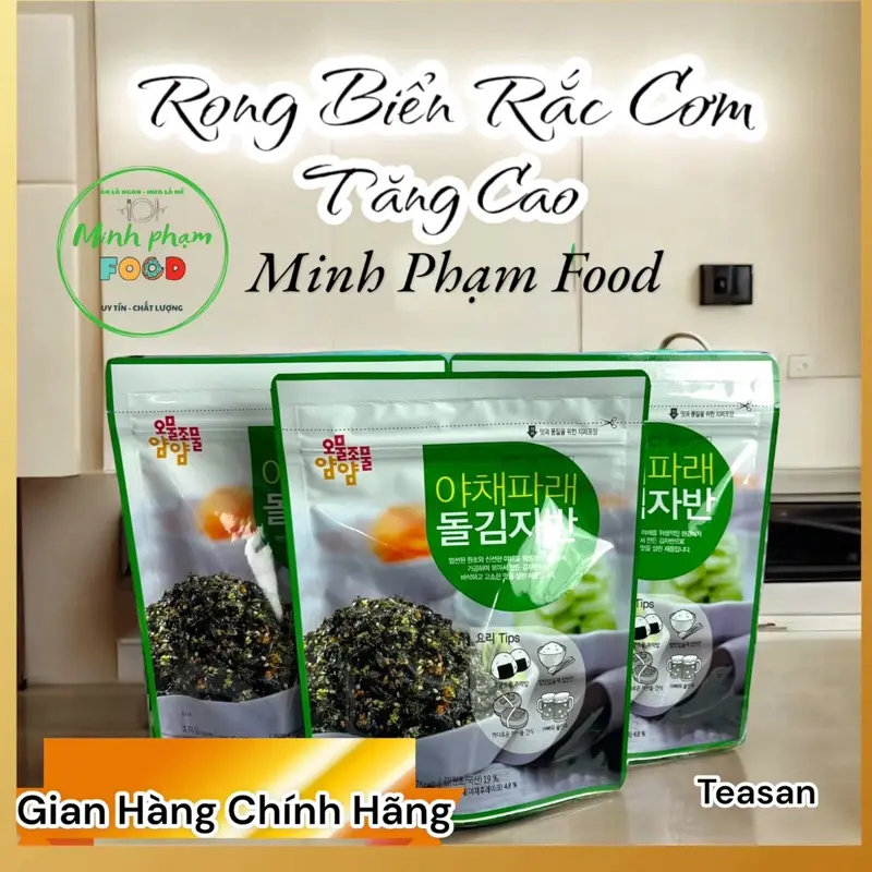 (DEAL LIVE) Combo 6 Gói Rong Biển Rắc Cơm Hàn Quốc - Snack Ăn Vặt Food 0