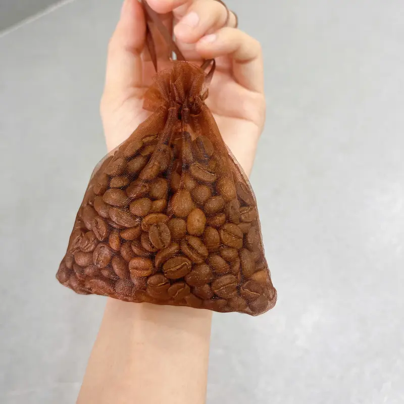 Túi Thơm Hạt Cà Phê Nguyên Chất - Khửi mùi, hút ẩm - Túi thơm dịu, treo xe Ô tô, tủ quần áo, tủ giày, hương thơm tự nhiên 2
