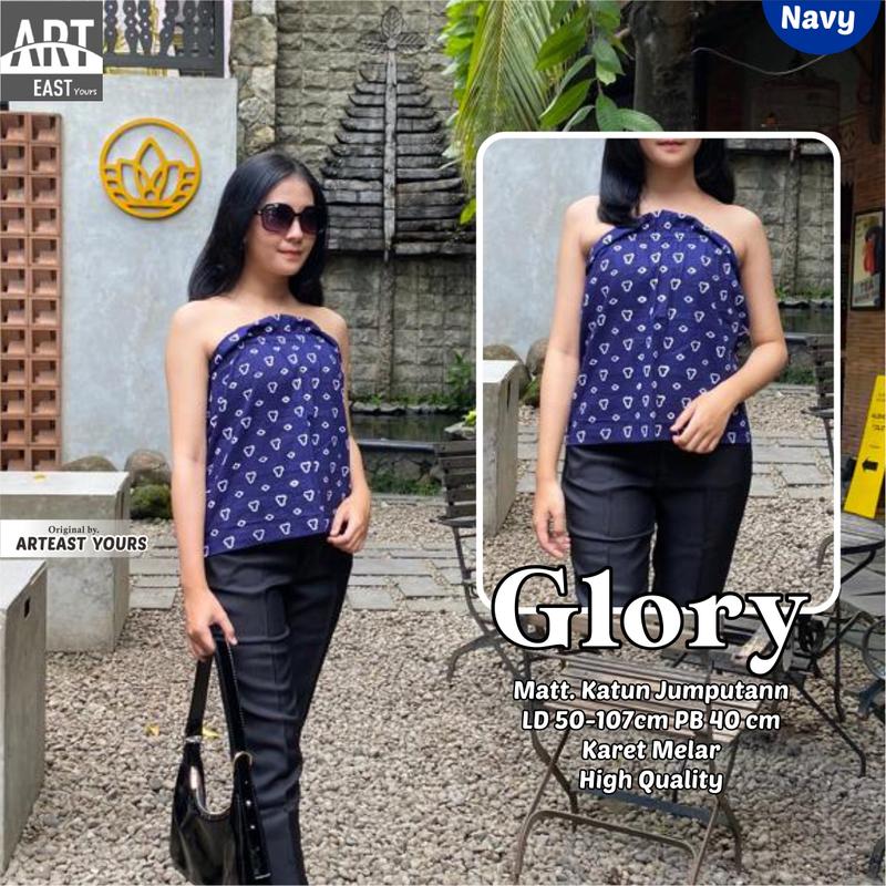 Product Introduction of GLORY Kemben Jumputan Atasan Wanita Tank Top Motif Terbaru Kekinian Viral Katun High Quality Bisa COD 2