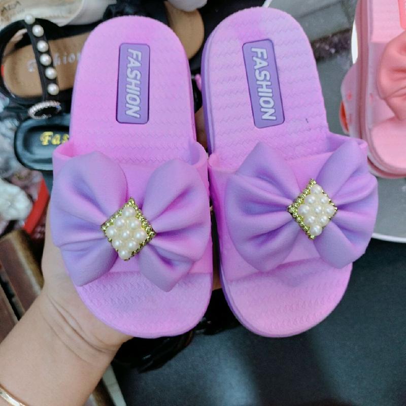 dép nơ ngọc trai cho bé gái 1