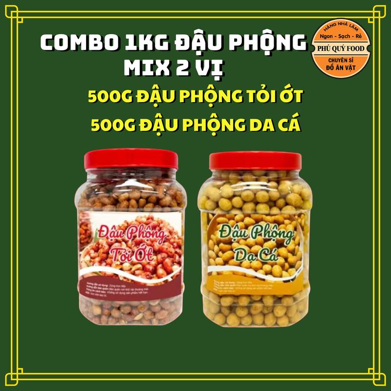 Combo 1Kg Đậu Phộng 2 Vị - Phú Quý Food