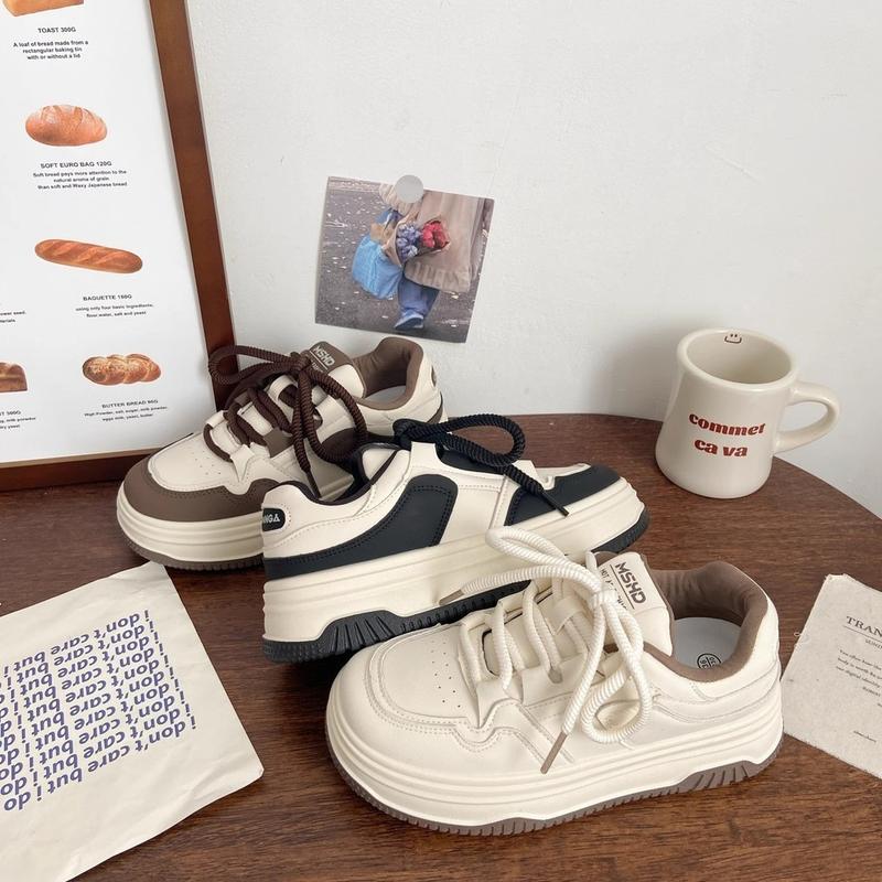 Product Introduction of Giày Thể Thao Sneaker Ulzzang Đế Dày Da Mềm Dây Bản To Phong Cách Hàn Quốc - GS21 Shoes Nữ 25