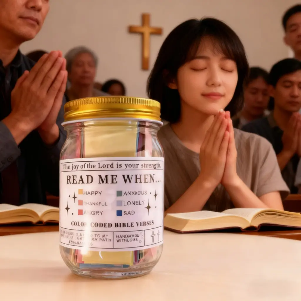 Inspirational Bible Verses Glass Jar for Daily Devotion Prayer ...