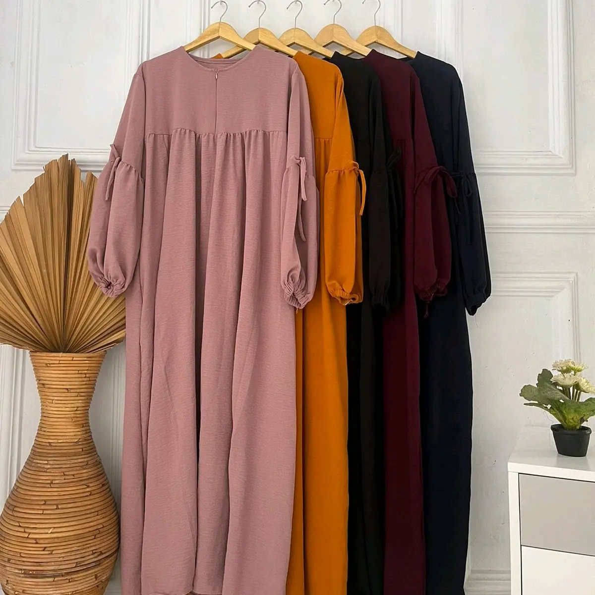 Tans Store - Gamis Riani Gamis Wanita Crinkle Gamis Basic membuat Nyaman dan Elegant