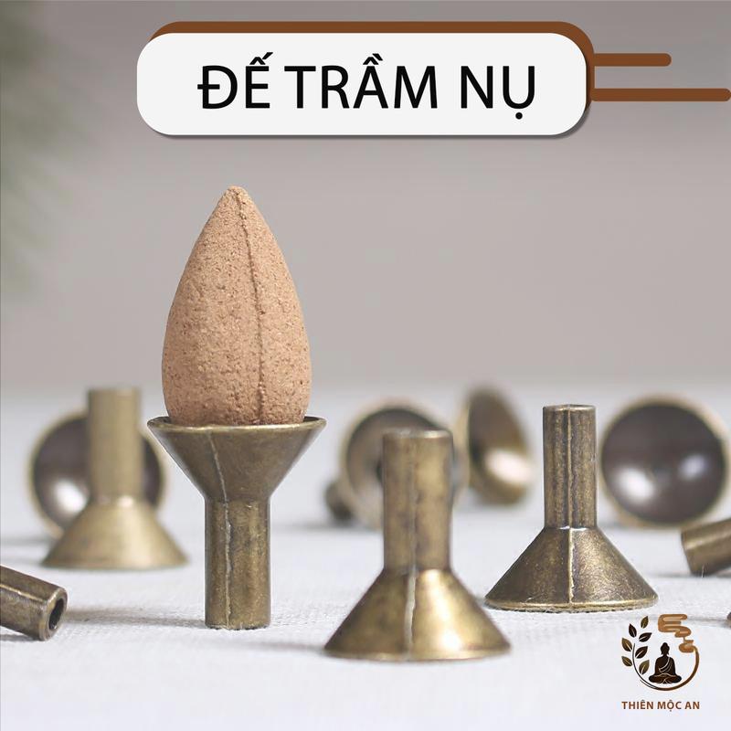 [HCM] Đế để trầm nụ-  Đế đồng trầm nụ - Phụ kiện thác khói trầm hương - Phễu đặt nụ trầm hương 1