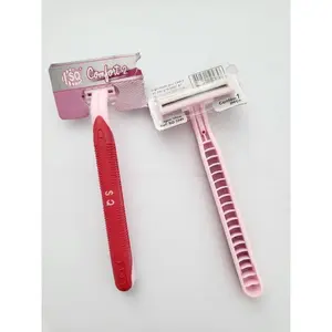 PINK Cukuran wanita Alat Cukur Kumis comfort 2 Mata Pisau / Pencukur Bulu Ketiak