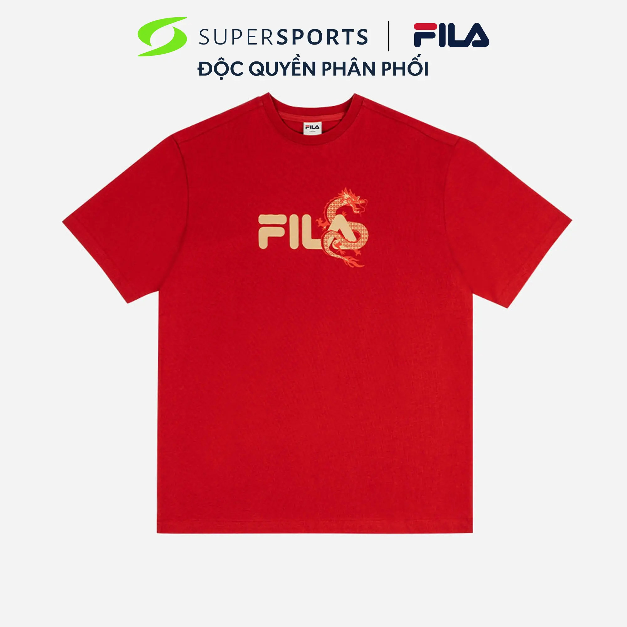Áo thun unisex Fila Lunar New Year Loose Fit - FW2TSG1702X-RED