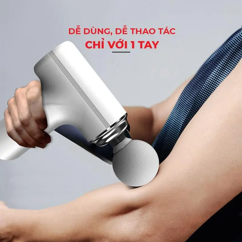 [BẢN NÂNG CẤP] Máy Massage Mini Cầm Tay Cao Cấp Công Nghệ AI Cảm Biến Lực Hitoko, Máy Mát Xa Cầm Tay 4 Đầu 6 Cấp Độ Tùy Chỉnh, Máy Massage Tại Nhà 1