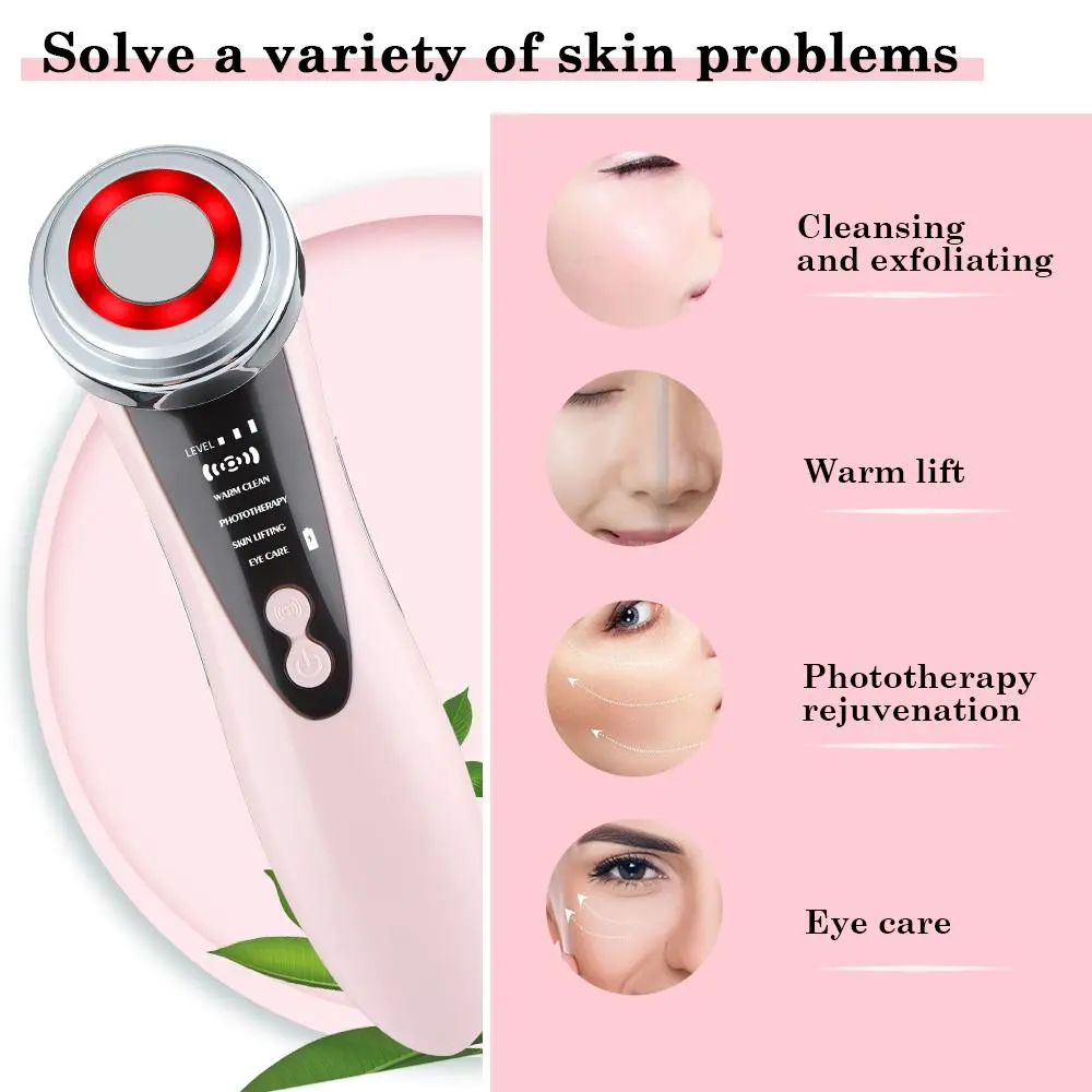 Facial Skin Care massager tool beauty device v face lifting machine face and neck lift anti aging products set tightening for black heads happy skin korean firming cleasing electric instrument for pregnant pores facial equipment Comfort