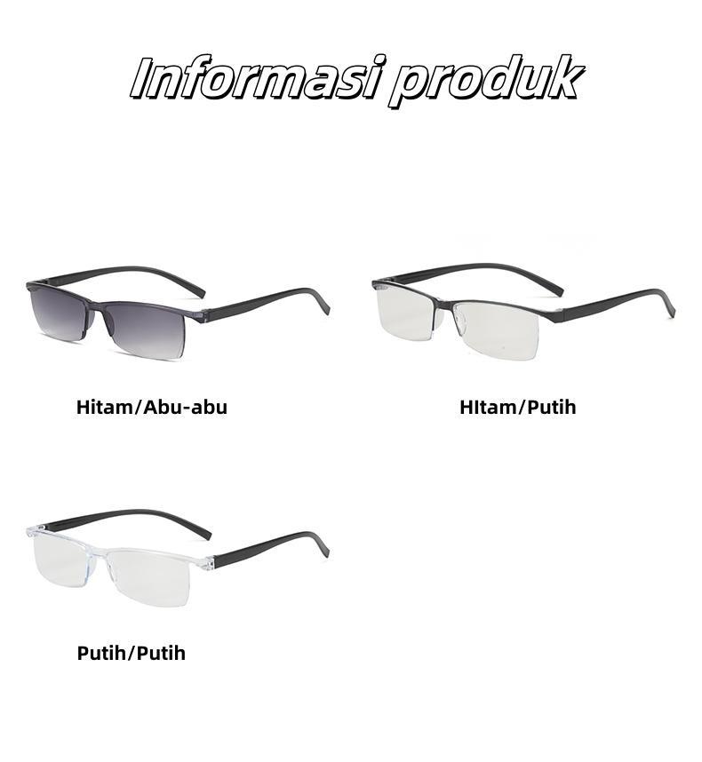 【Toko Resmi YJ】Kacamata baca Plus Anti Radiasi, Bisa Untuk Membaca Model Korea Keren Pria Wanita Hitam Orange Anti Patah Murah 7005