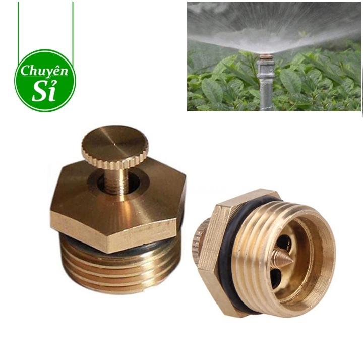 Béc phun nước tưới cây bằng đồng 360 độ vòi phun nước tưới cây Béc phun mưa tưới cây tưới rau