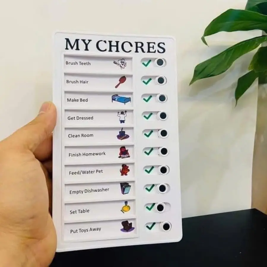 Bảng to do list rèn tính kỉ luật cho con