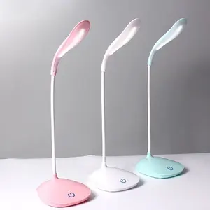 Lampu LED  Listrik Lampu Belajar Cas Recharge 3 Mode Sentuh Lampu LED Meja Belajar USB Lampu Baca Desk Lamp Listrik