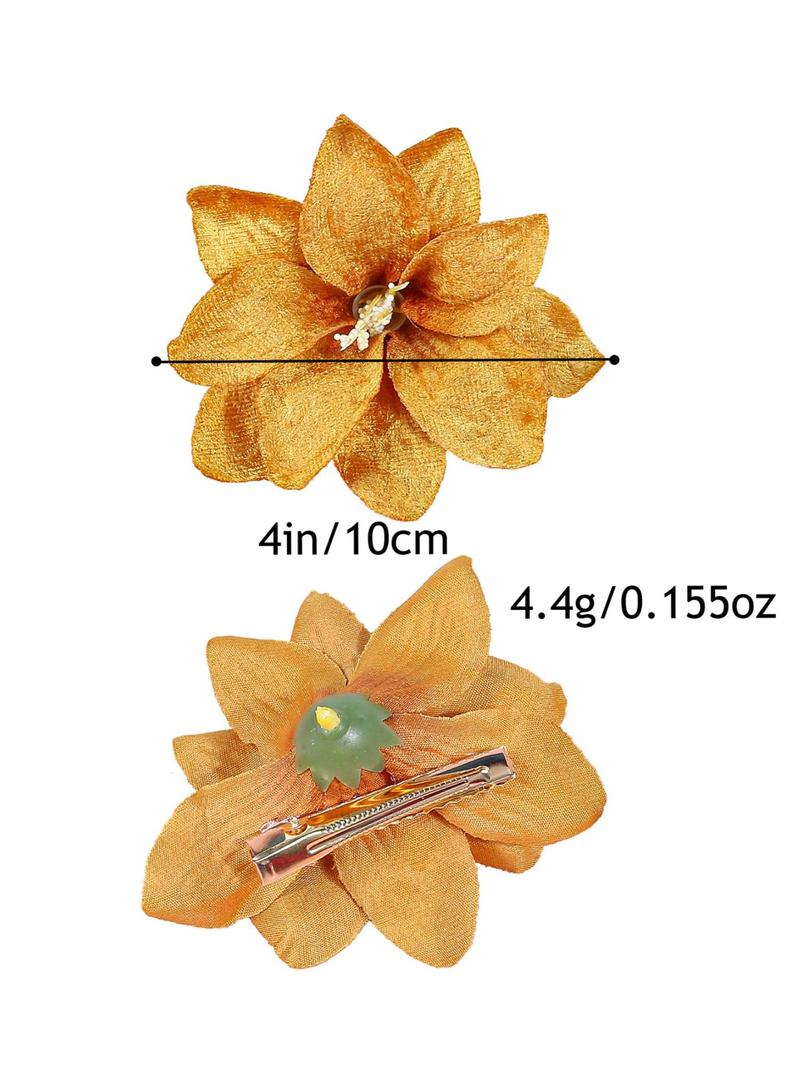 Product Introduction of Flower Design Hair Clip, Colorful Hair Accessories for Women & Girls, Minimalist Headwear Suitable for Thick Hair, Fashion Hair Accessories for Party, Daily Clothing Decor, Barrettes 1