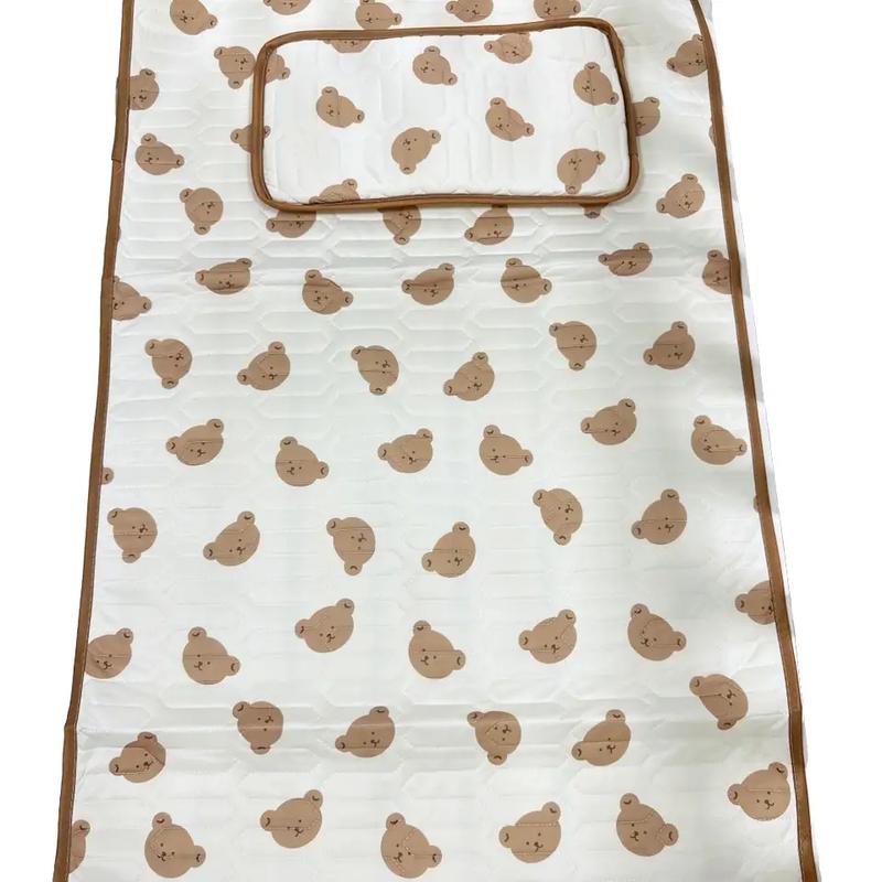  Chiếu Điều Hoà Cao Su Non Tặng Kèm Gối Cho Bé In Hình 5D KILUTA đáng yêu Chiếu Điều Hoà Đông Ấm Hè Mát Kem 