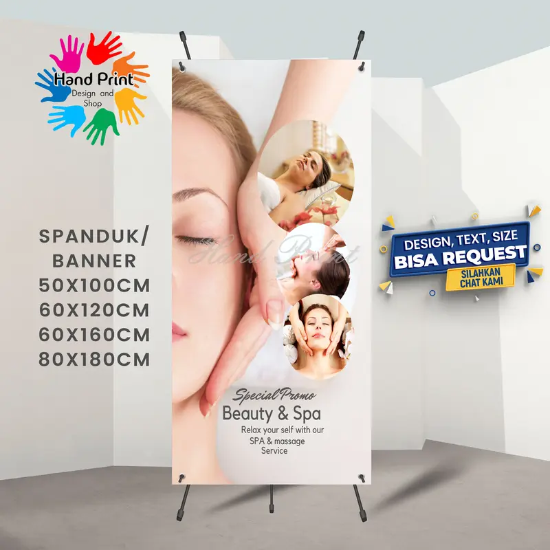 Spanduk Banner MMT Paket Promo Spa Massage Pijat Lulur Perawatan Kecantikan 2