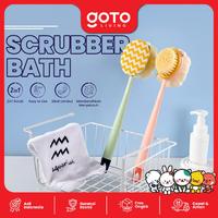 Gambar (Best Offer) Goto [COD] Cleya Scrubber Bath Sikat Badan Untuk Mandi Anti Slip 2in1 - A-SIL PINK dari Goto Living Kota Tangerang 1 Tokopedia