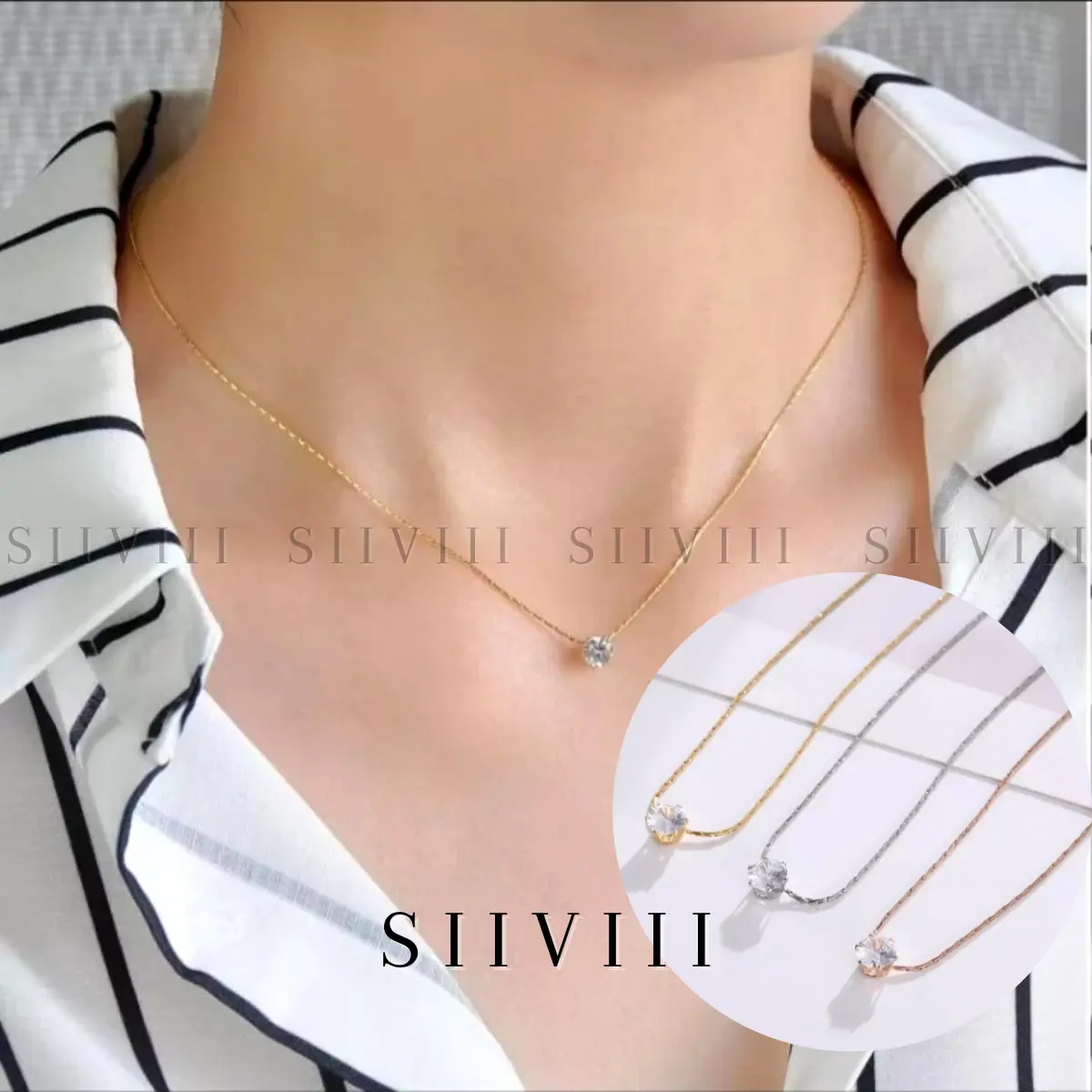 SIIVIII Kalung Nagita Rafella KT-048 Titanium Jewellry