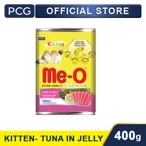 Me-O Canned Cat Food Kitten Tuna in Jelly Flavor 400 Gr
