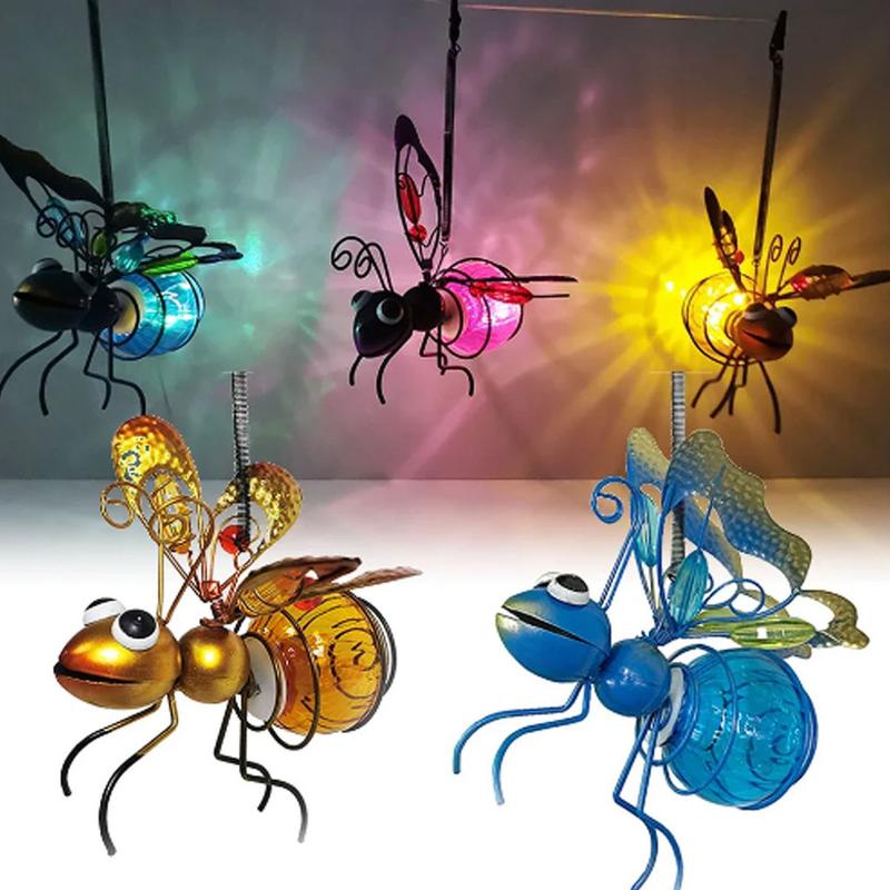 Warm Color Insect Rectangular Light Solar Powered Insect Lamp Hanging Flying Insects Lamp Outdoo - TikTok ...