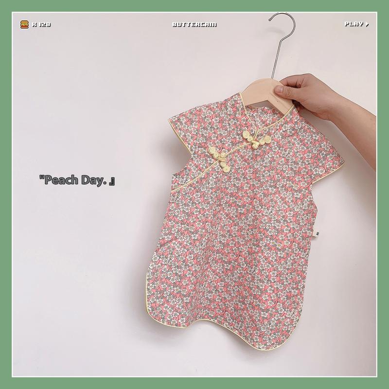 Product Introduction of Girls' Chinese Style Retro Hanfu Summer Children's Fashionable Cheongsam Dress Baby Skirt Cross-border One-piece Dropshipping 27
