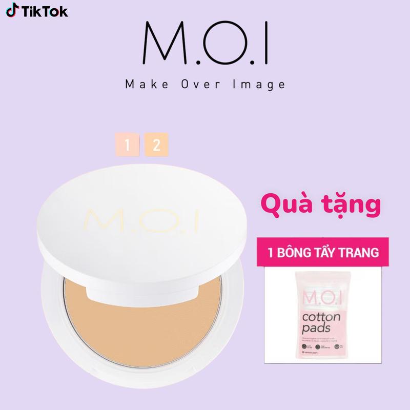[Chính hãng] Phấn Phủ M.O.I Hồ Ngọc Hà kiềm dầu kháng nước Baby Skin Powder - 02 Tone màu Nữ Cosmetic Mỹ Phẩm Trang Điểm Women kem nen