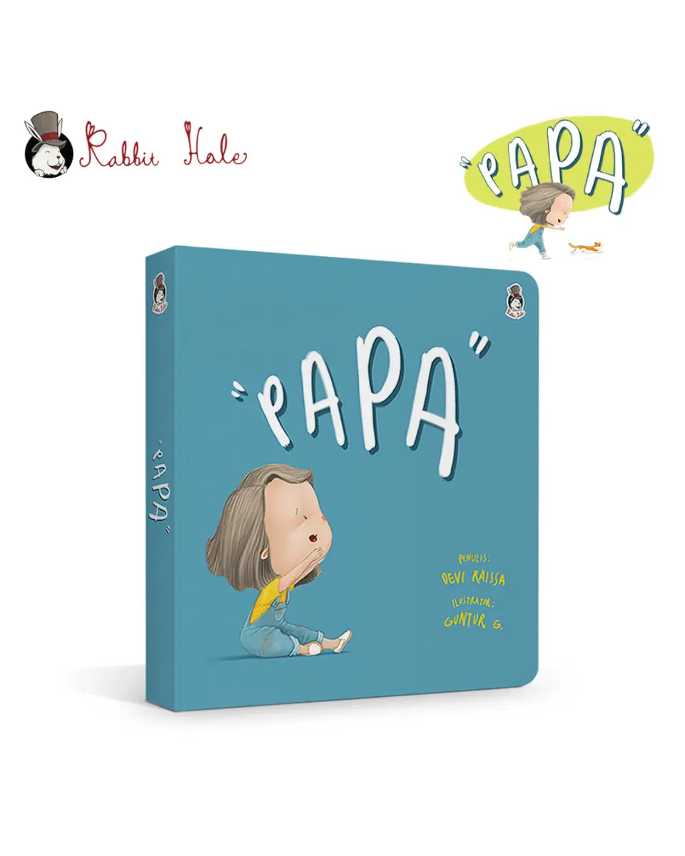 RABBIT HOLE - PAPA - Buku Cerita Anak Baby 1-3 tahun (Board book)